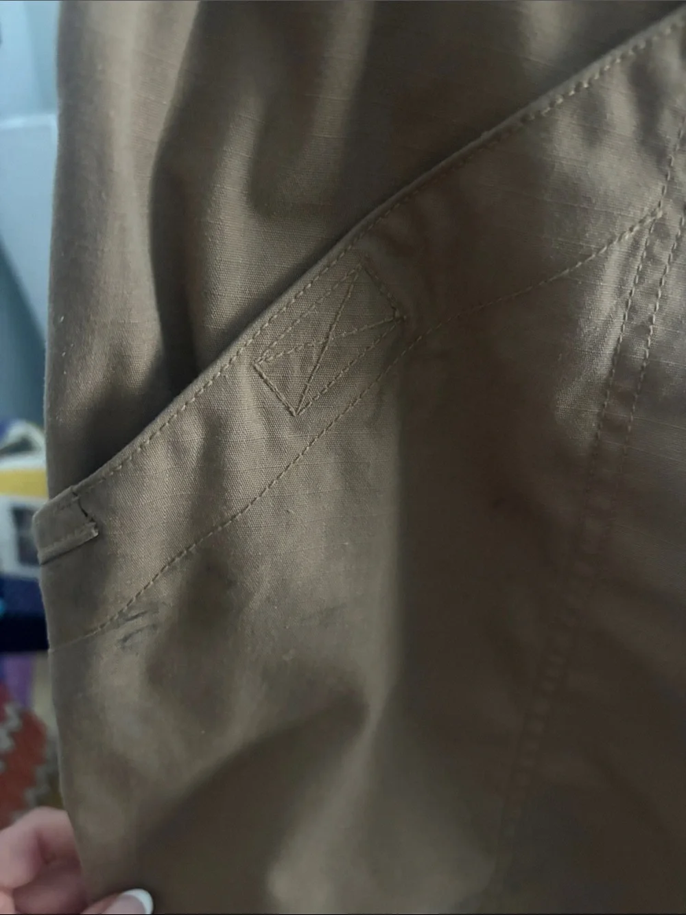 Men's Tan Cargo Pants - Durable Workwear